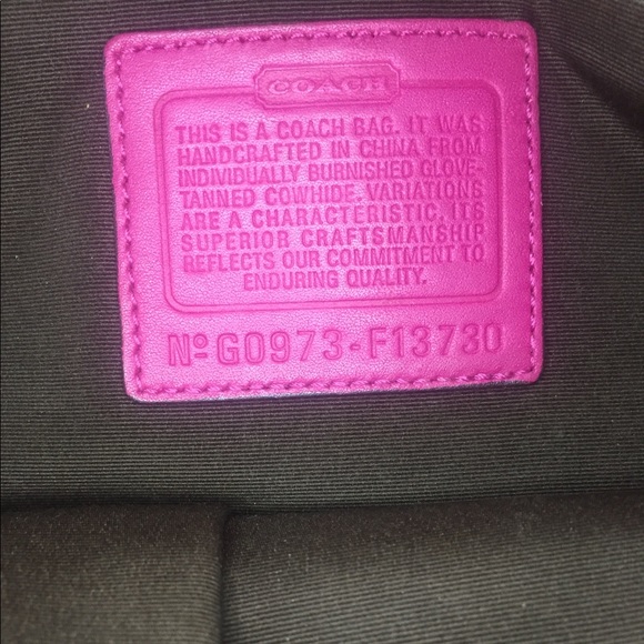 Coach purse, good used condition. Red! - Picture 4 of 4